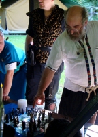 Fr. Edwin Playing Chess